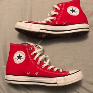 Converse shoes- high top Red